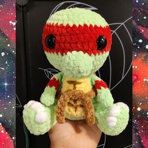 Crochet Pizza Loving Turtle